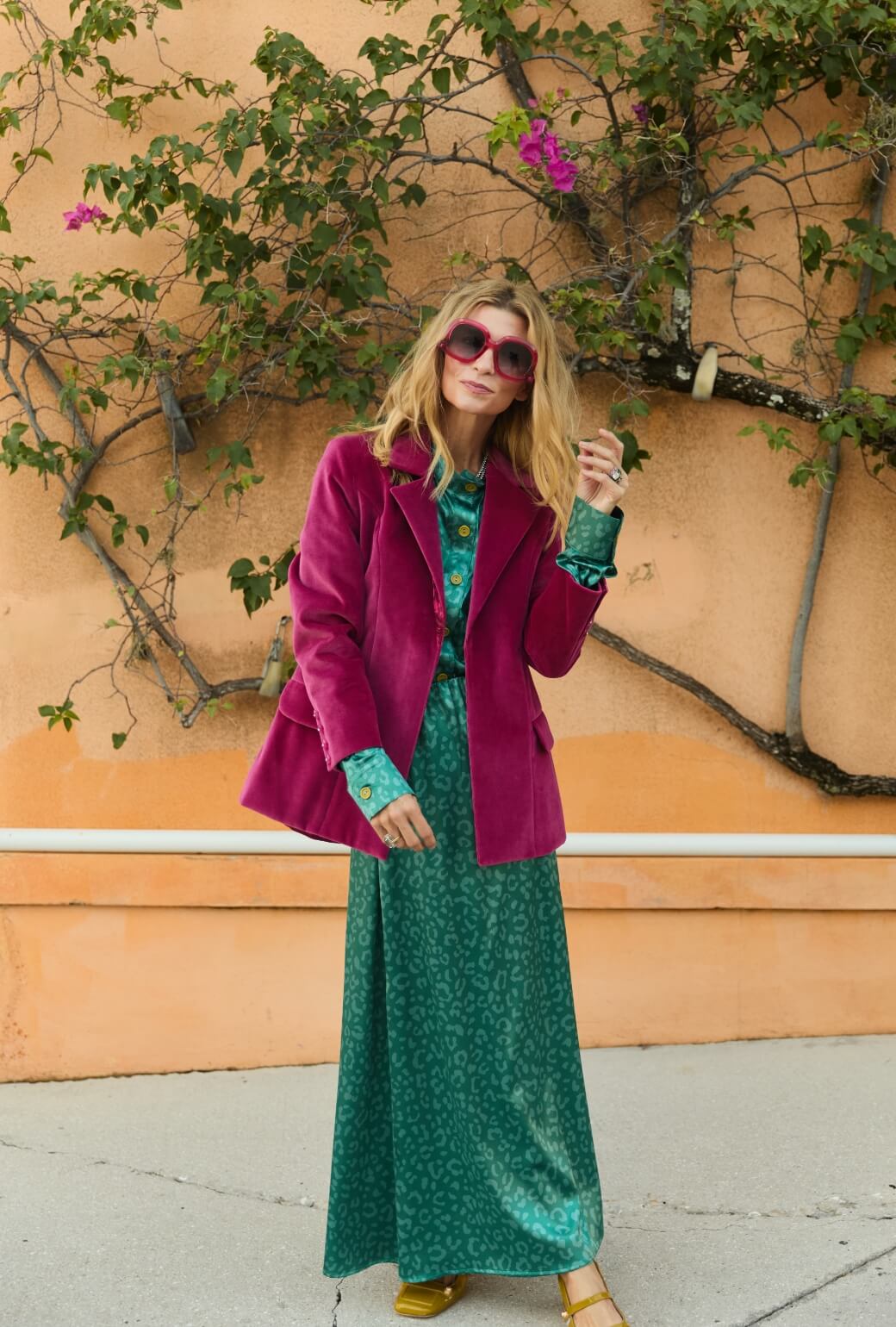 Boyfriend Blazer - Pink Velvet