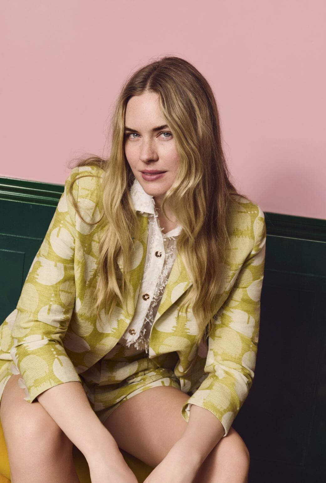 Boyfriend Blazer - Tomatillo Dot