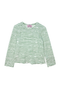 SAMPLE Brushstroke Crew Neck Tee - Green Stripe