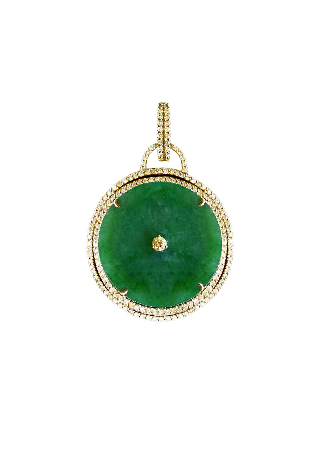Buru Medallion - Diamond & Jade