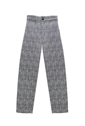 Buru x Anna Kloots Cropped Cigar Pant - Silver Shimmer