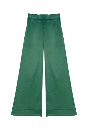Buru x Anna Kloots Hepburn High Rise Trousers - Green Corduroy
