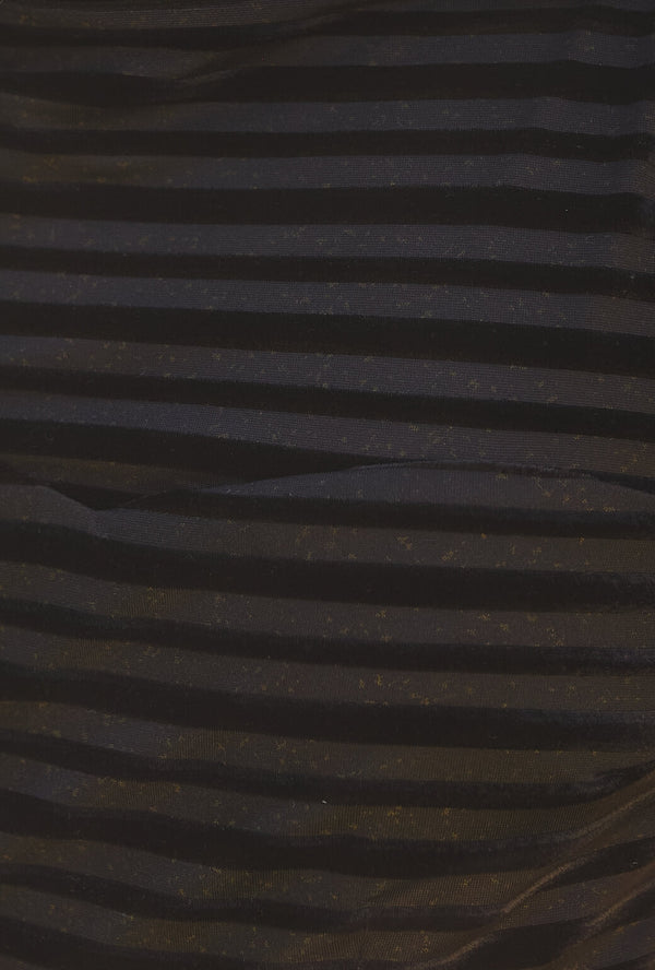 Buru x Anna Kloots The Anna Dress 2.0 - Striped Shimmer Velvet