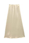 Buru x Anna Kloots The Leland Skirt - Ivory Satin