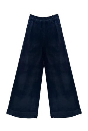 Buru x Anna Kloots Wide Leg Trouser - Black Velvet