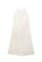 Buru x Megan Stokes The Megan MIDI Dress - White Pintuck Knit