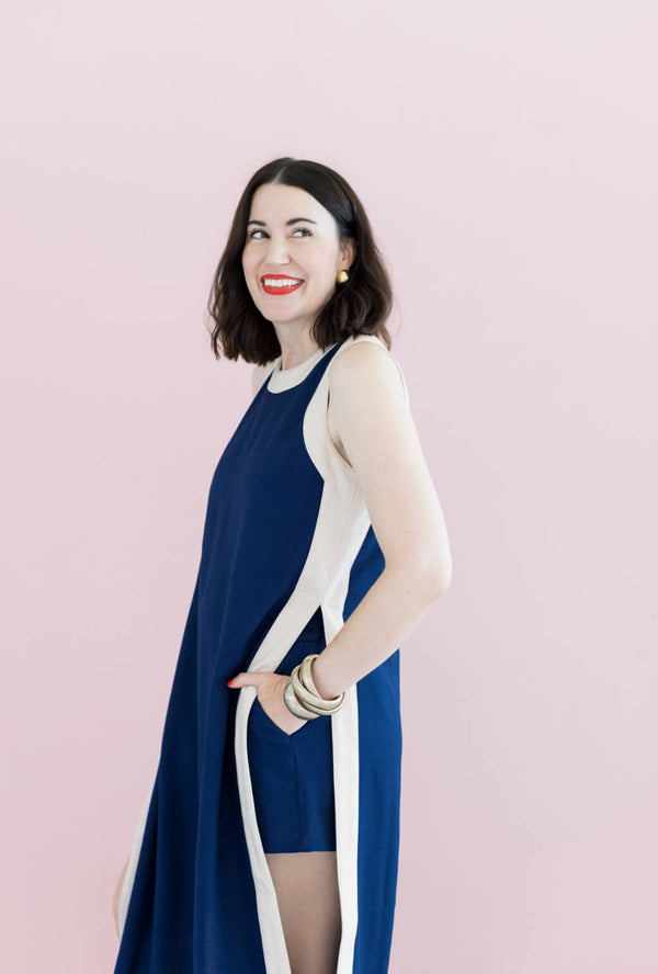 Buru x Val Bermuda Set - Navy & Taupe