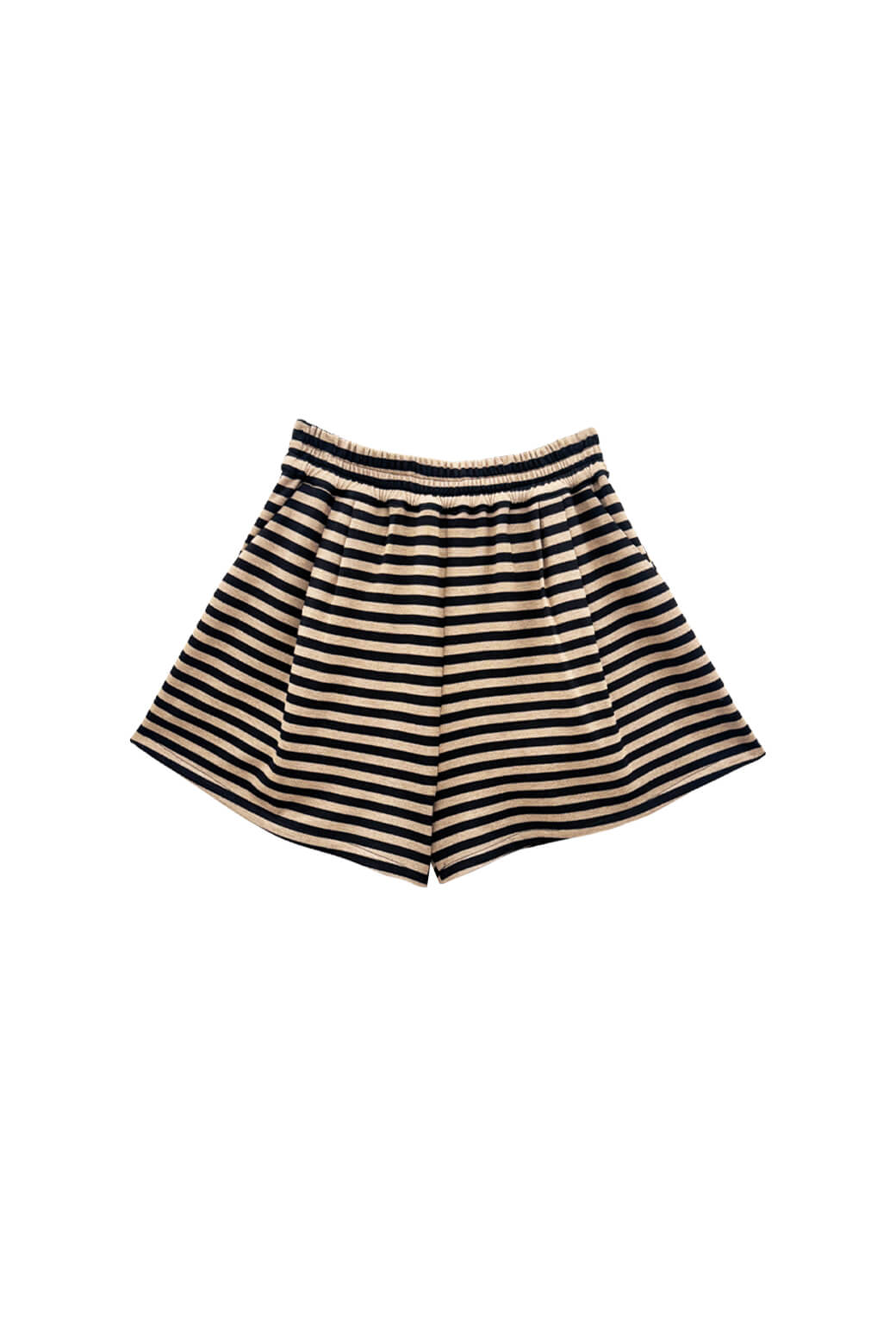 Buru x Val Everyday Shorts - Taupe & Black Knit