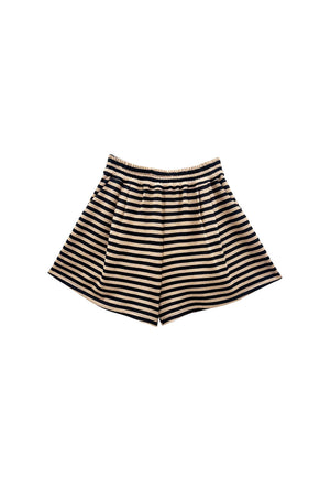 Buru x Val Everyday Shorts - Taupe & Black Knit