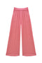 Buru x Val Wide Leg Knit Trouser - Red & White Checkerboard