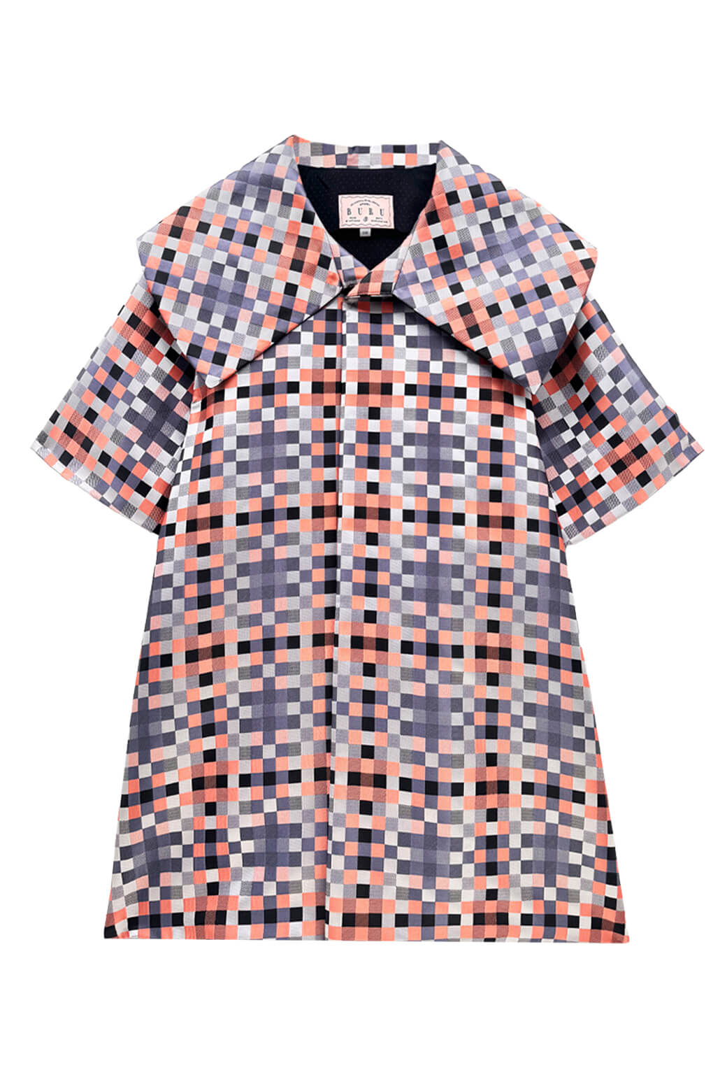 Car Coat - Patchwork Jacquard
