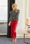 Charlie Pant - Red Poplin