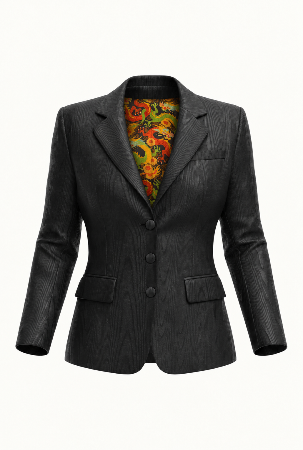 The Classic Blazer - Noir Moiré