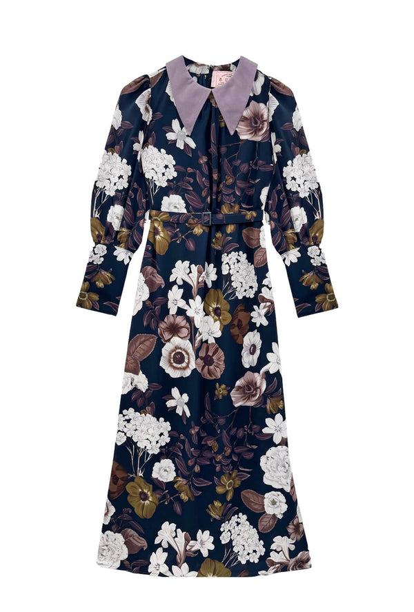 The Skipper Dress Maxi - Fall Floral