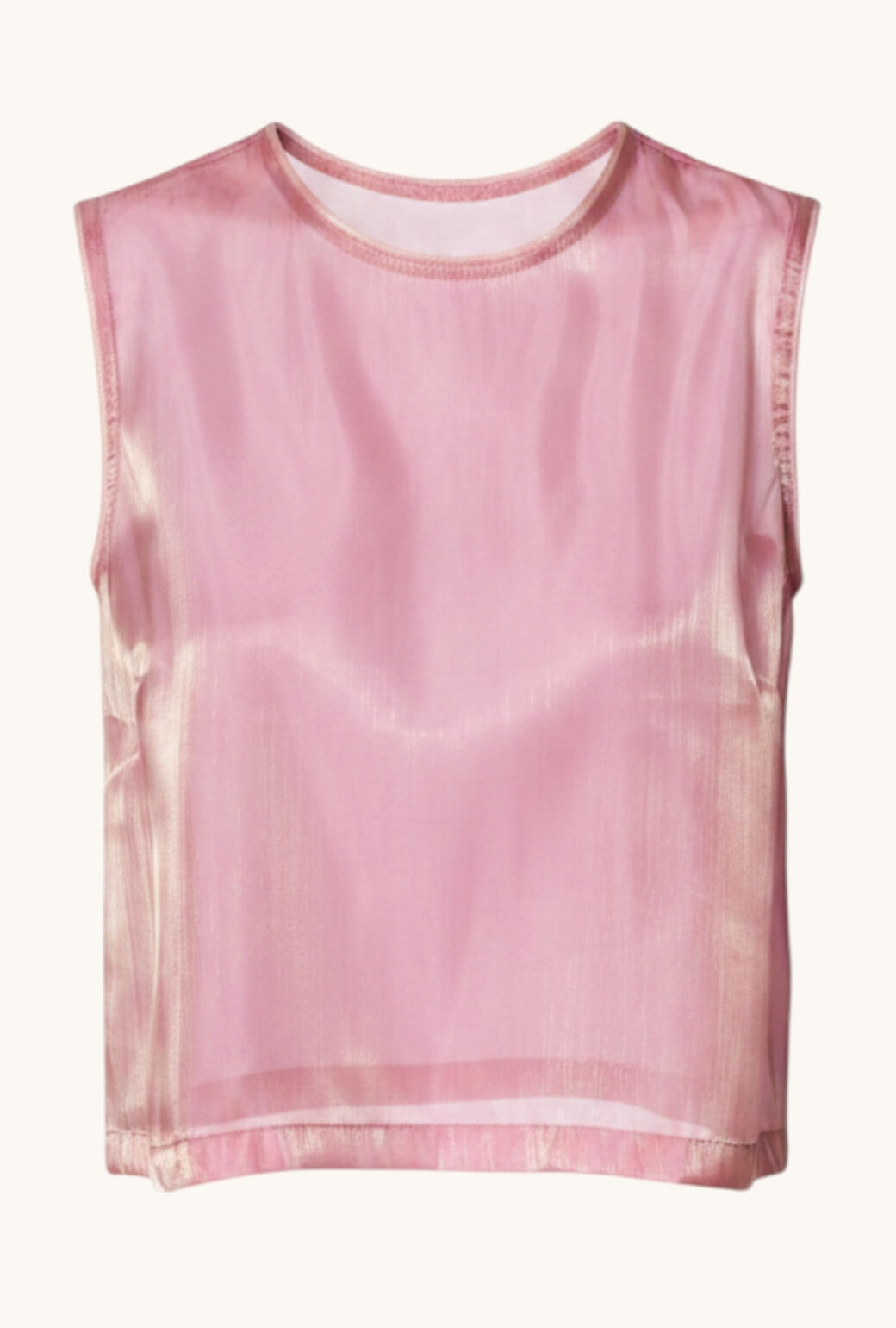 Crew Neck Blouse - Deep Rose