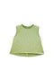 Crew Neck Blouse - Green Gingham Knit