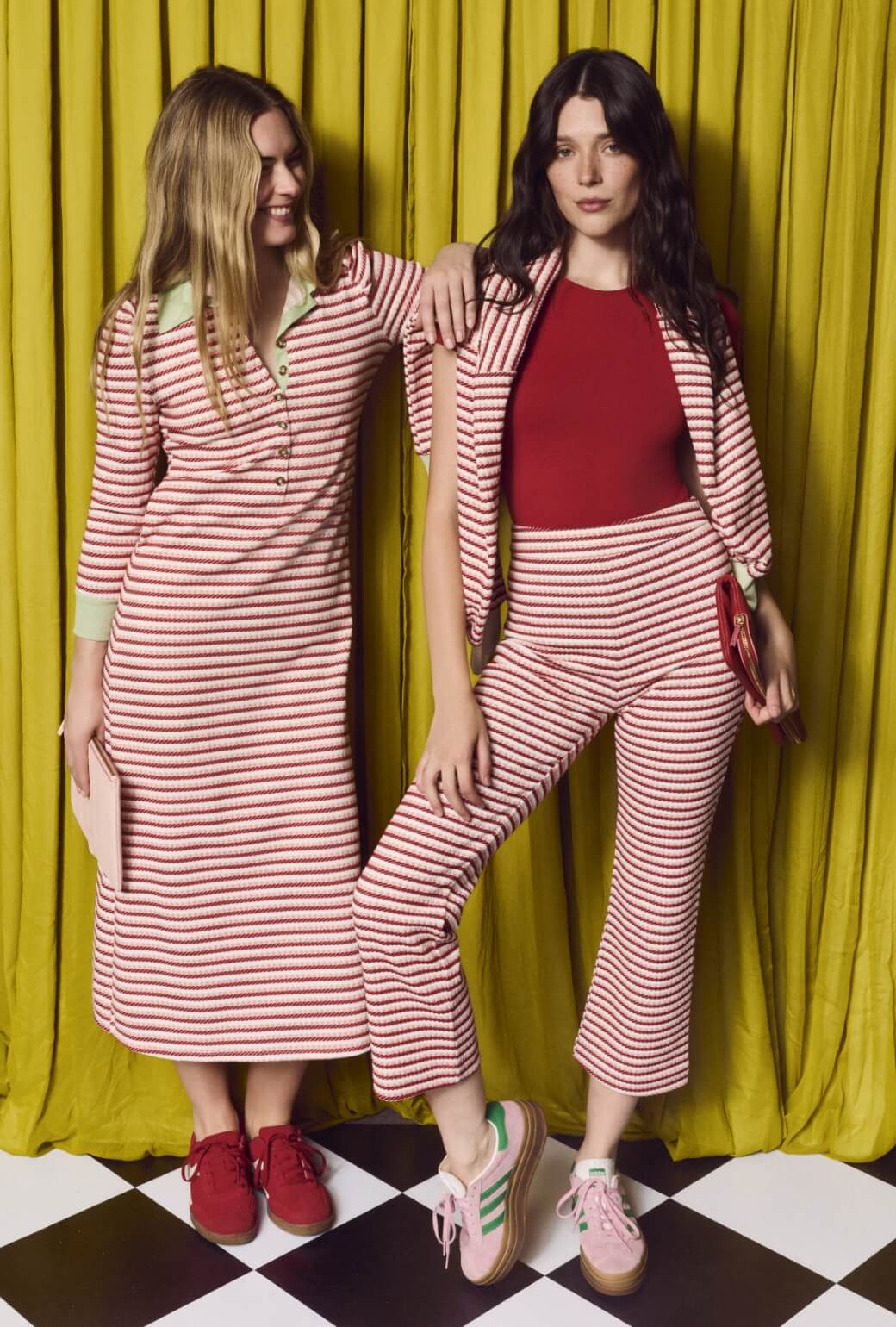 Crew Neck Body Suit - Rouge
