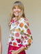 Cropped Big Bow Blouse - Sheer Circles