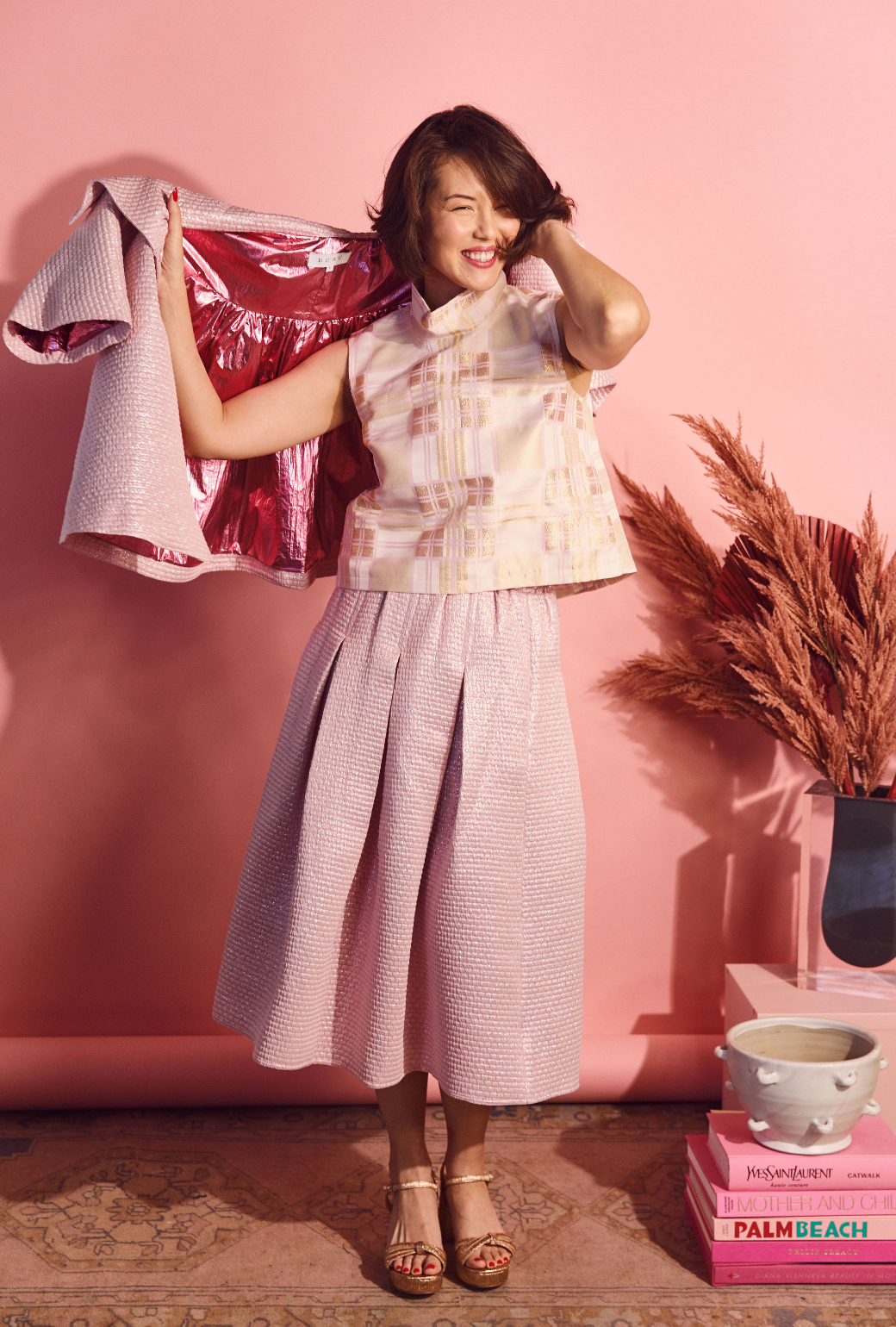 Skirt coat pink hotsell