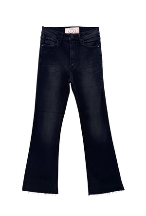 Cropped Flares - Black