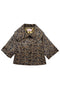Cropped Grace Coat - Leopard Print Lurex