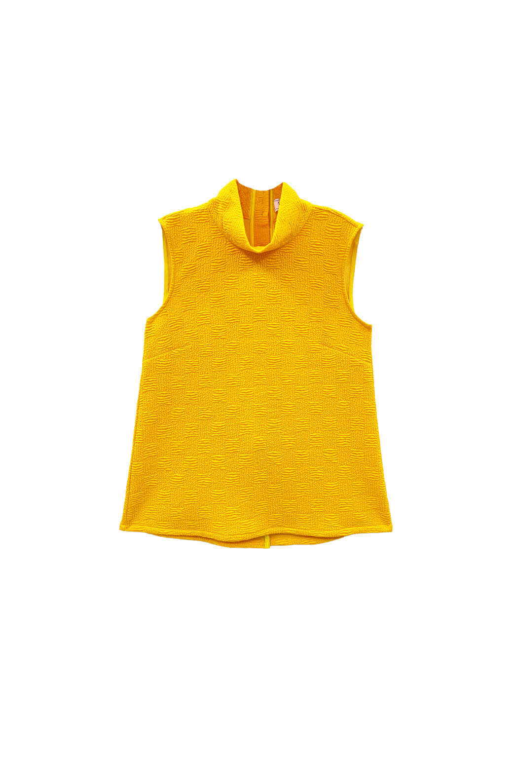 Sleeveless Mod Top - Marigold Jacquard Knit