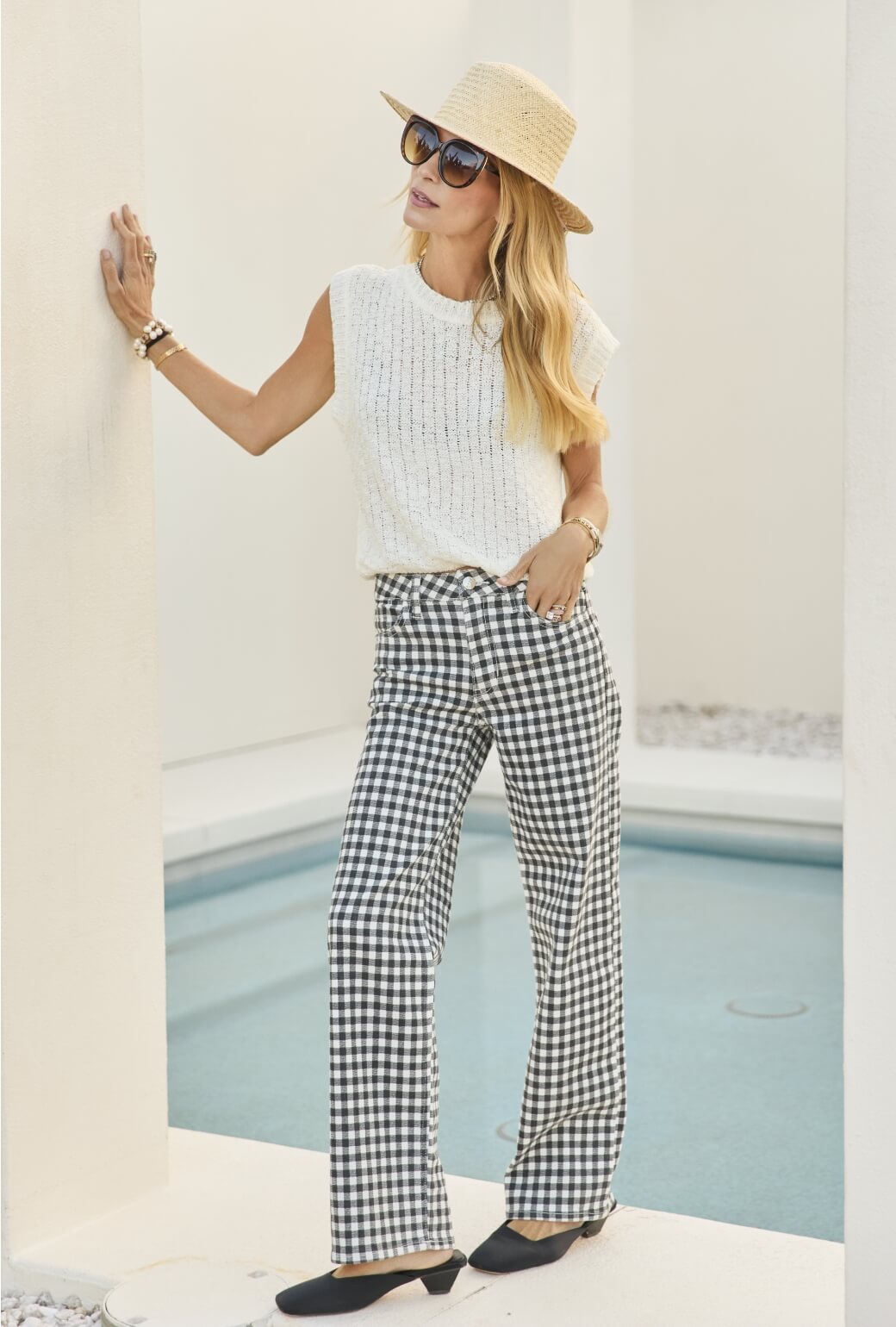 Cropped Sweater Vest - Off White
