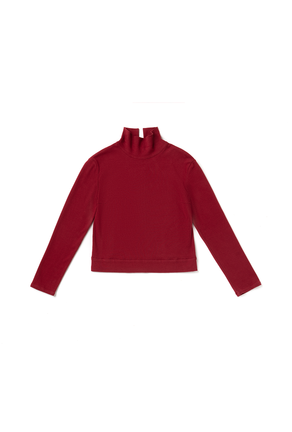 SAMPLE - Diane Turtleneck - Garnet