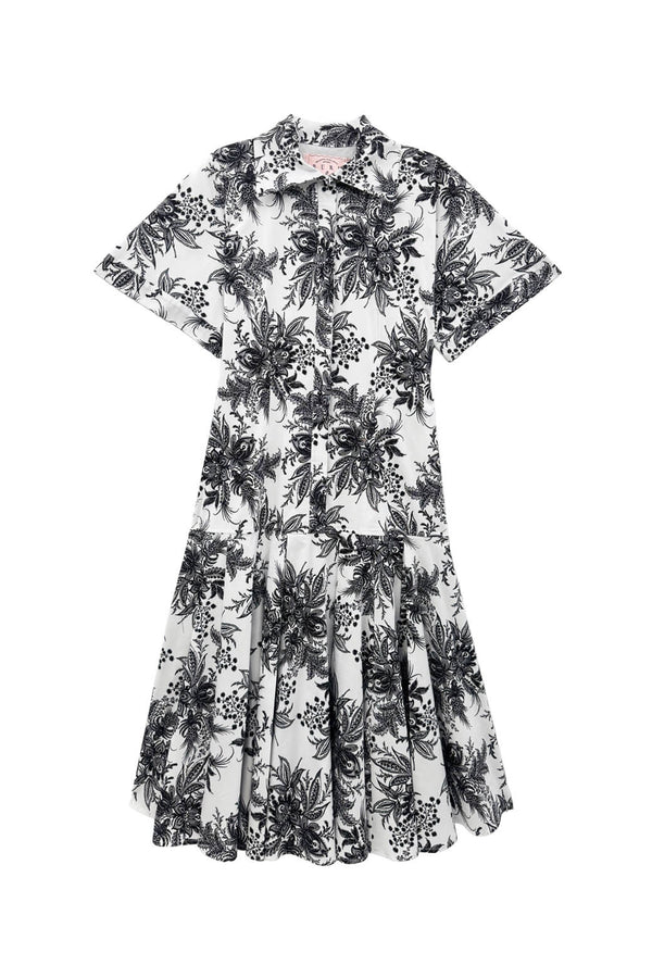 Drop Waist Day Gown - B & W Botanicals