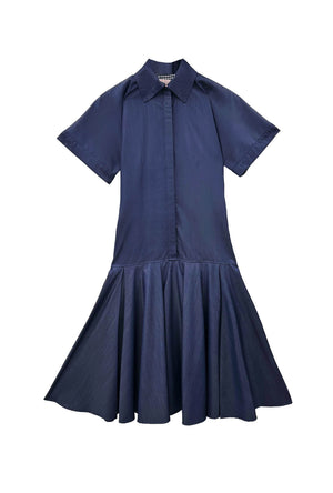 Drop Waist Day Gown - Dark Chambray