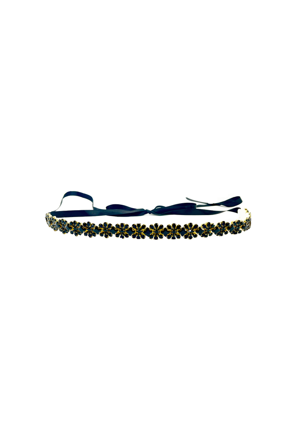 Embellished Wrap Belt - Black