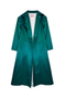 Evening Coat - Green Satin