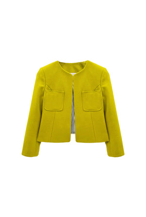 Everyday Blazer - Chartreuse Wool