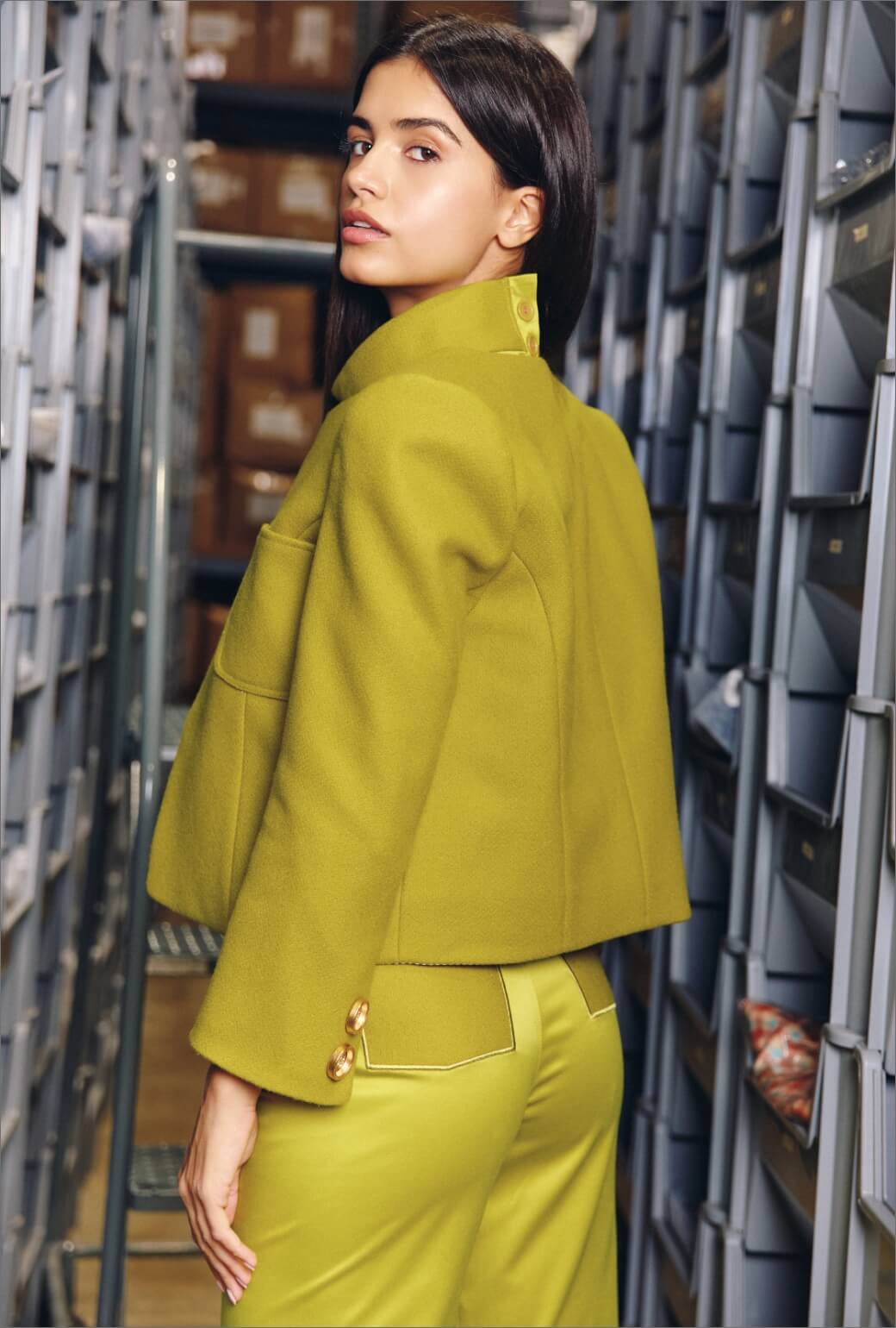 Everyday Blazer - Chartreuse Wool