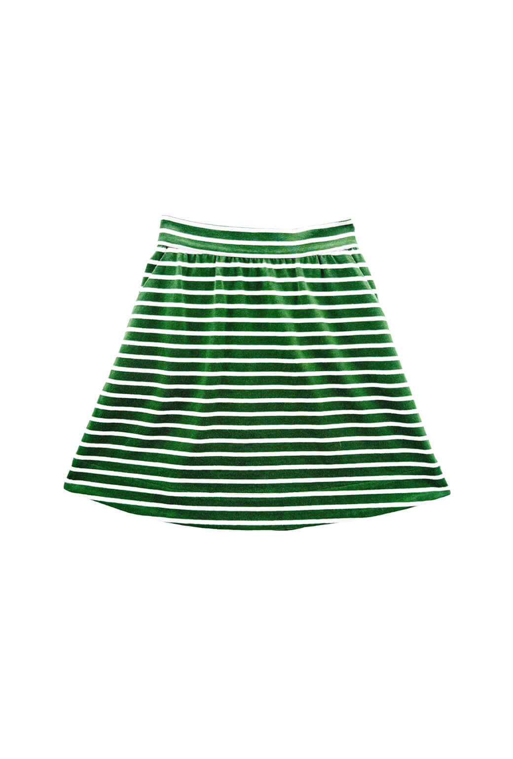 Everyday MINI Skirt - Green Stripe Knit