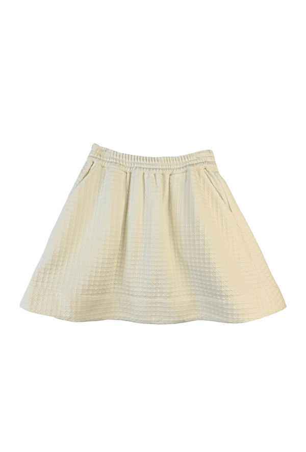 SAMPLE Buru x Megan Stokes Everyday MINI Skirt  - Ivory Knit Tweed
