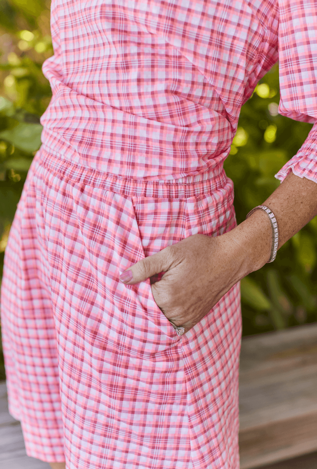 Everyday MINI Skirt - Pink Seersucker