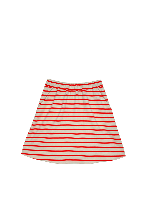 SAMPLE - Everyday MINI Skirt - Tangerine Stripe Knit