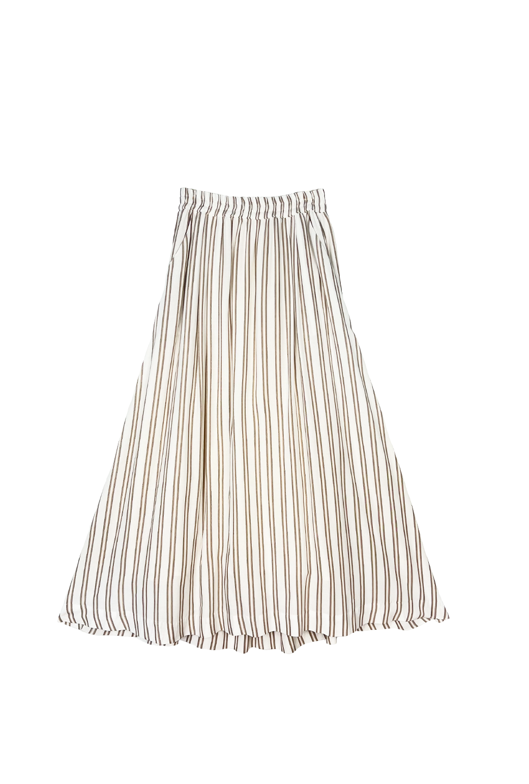 Buru x Jaimie Dewberry Everyday Maxi Skirt  - Taupe Stripe