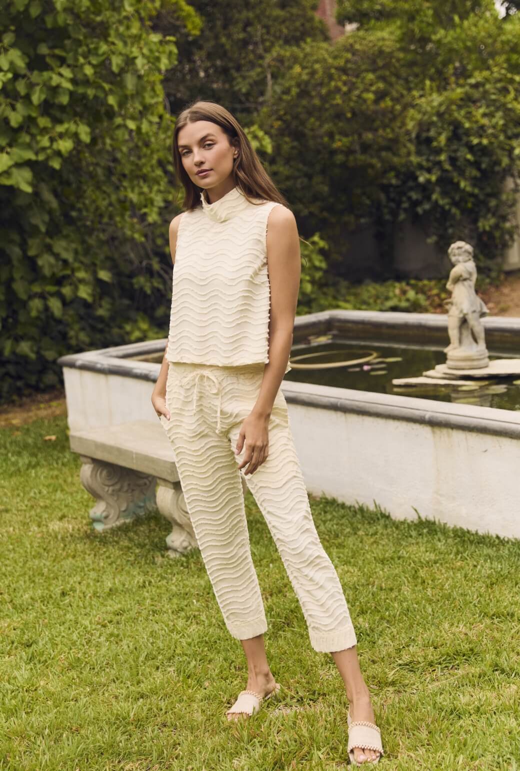 Everyday Pants - Ivory Fringe