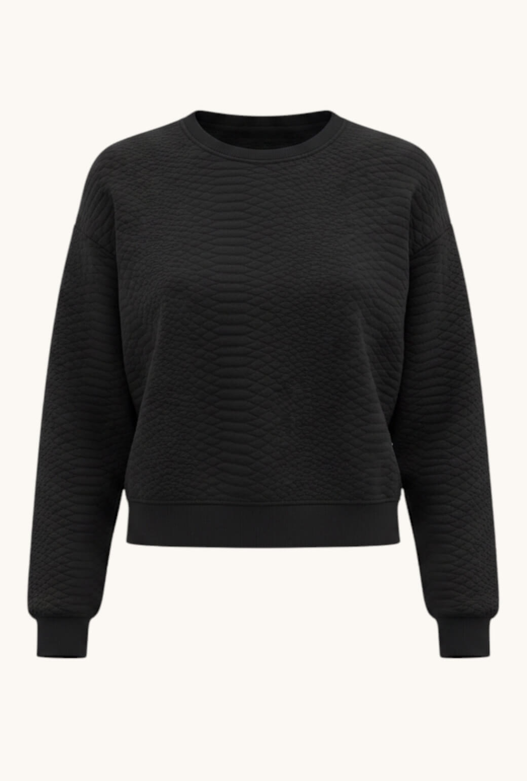 Everyday Pullover - Black Python Knit