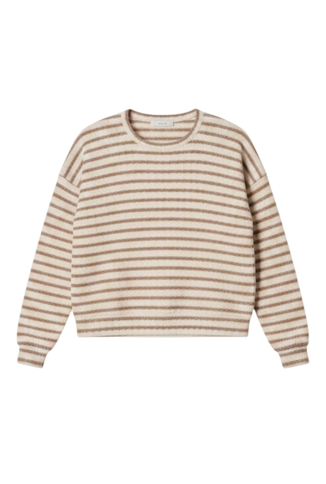 Everyday Pullover - Taupe Stripe Knit