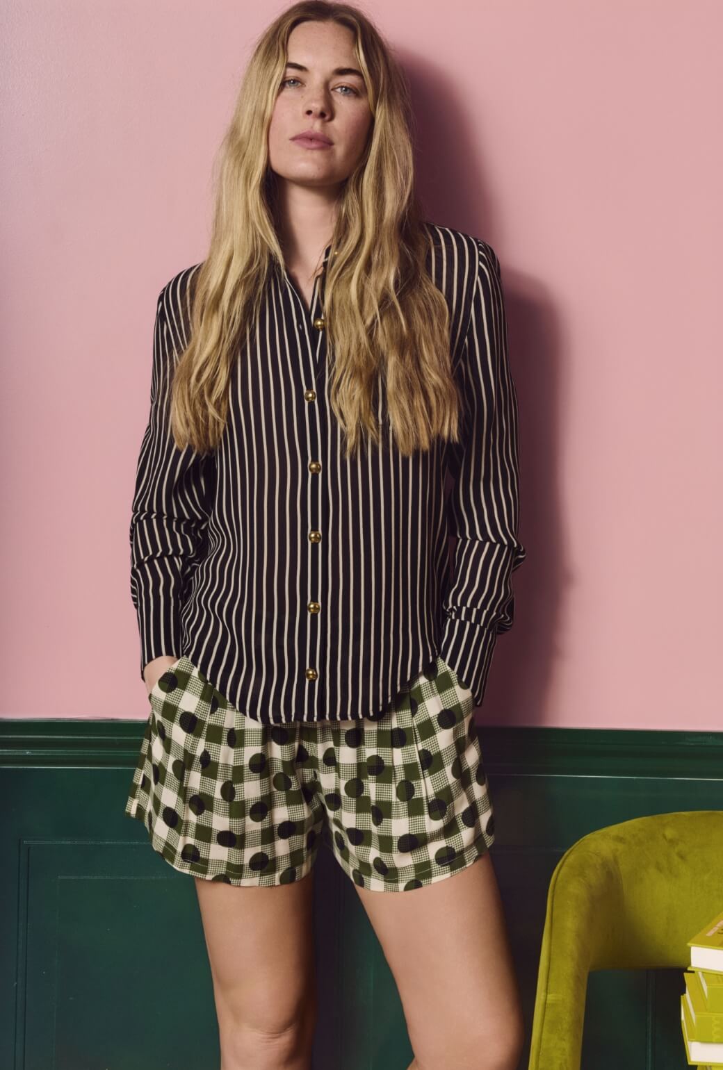 Everyday Shorts - Olive Dot