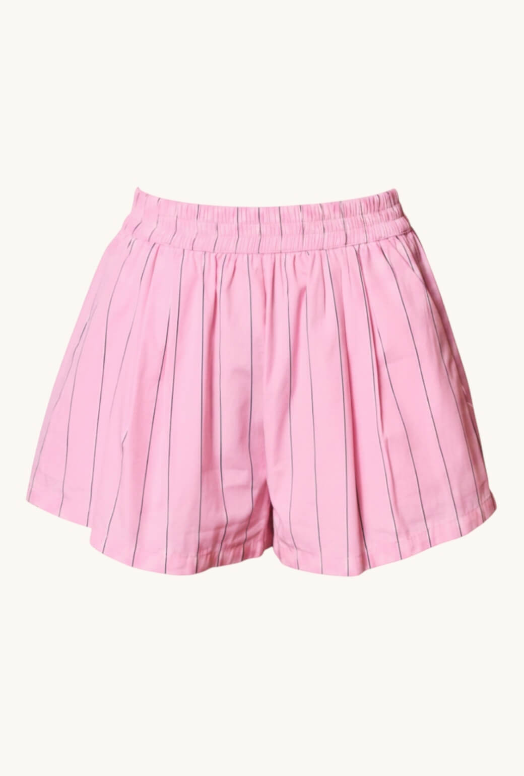Everyday Shorts - Pink & Black Pinstripe