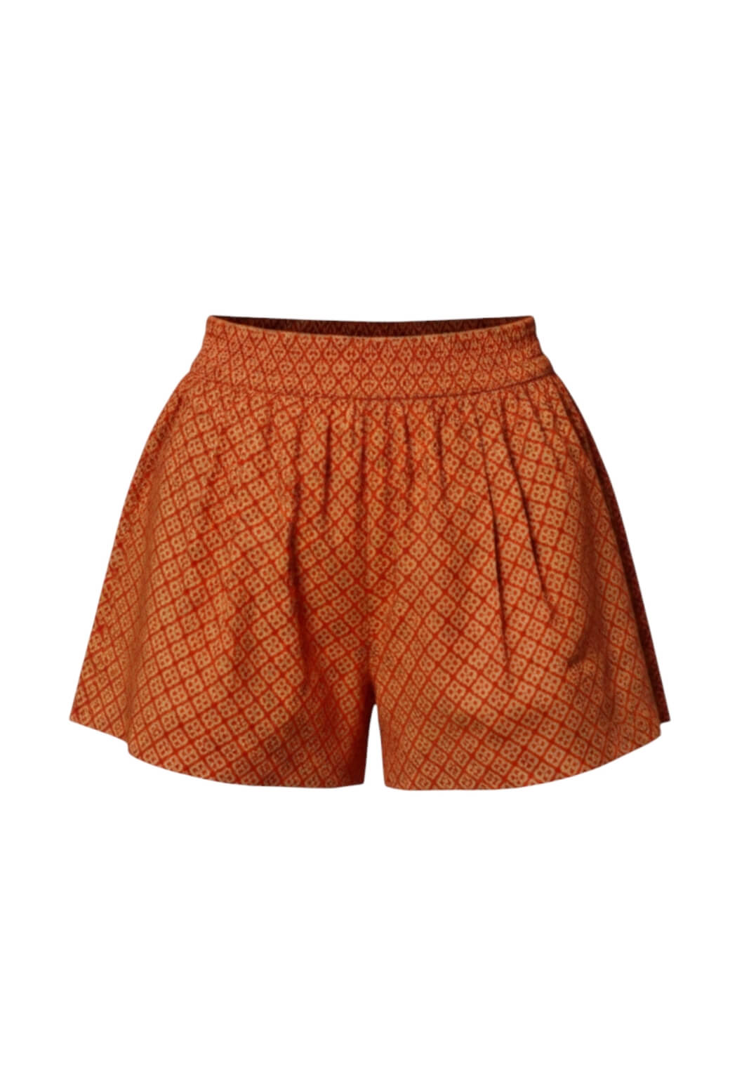 Everyday Shorts - Red & Chartreuse Geo