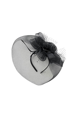 Fascinator - Black with Hat Box