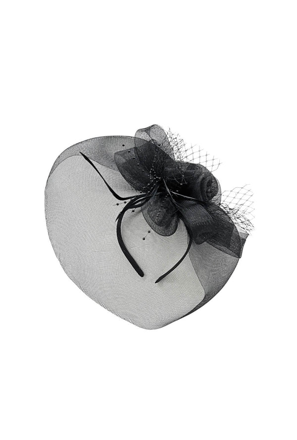 Fascinator - Black with Hat Box