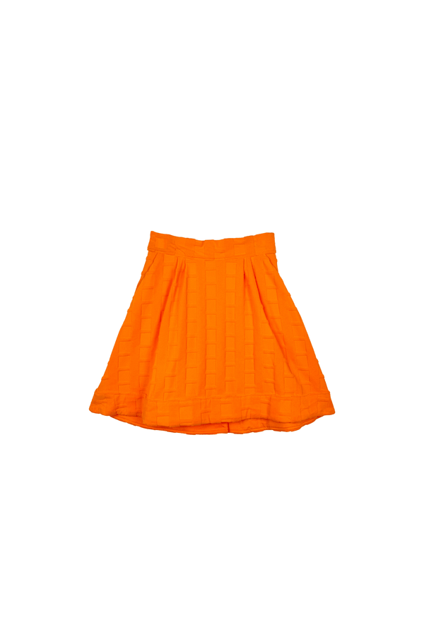 Flat Front Everyday MINI Skirt Girls - Pimento