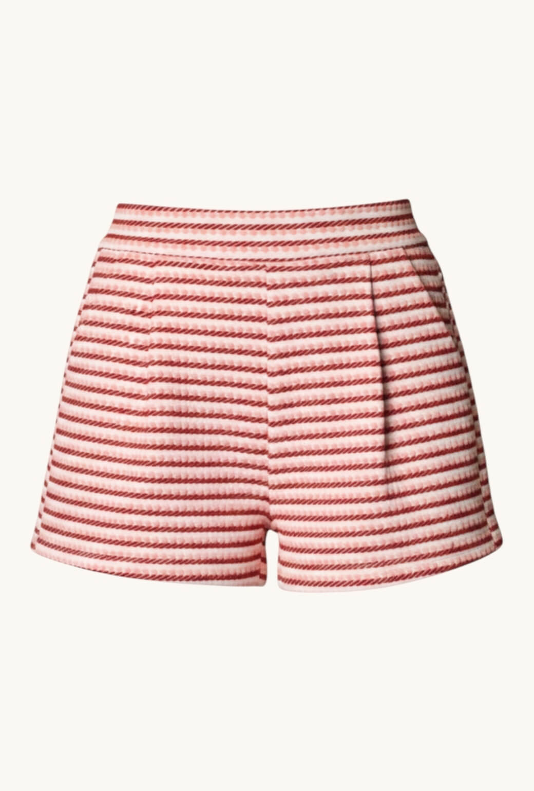 Flat Front Shorts - Blush and Claret
