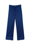 Buru x Jaimie Dewberry Flat Front Trousers - Blue Stripe